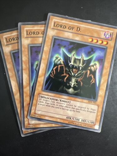 (3X) Yugioh Lord Of D SDK-041 Super Rare VLP - Picture 1 of 7