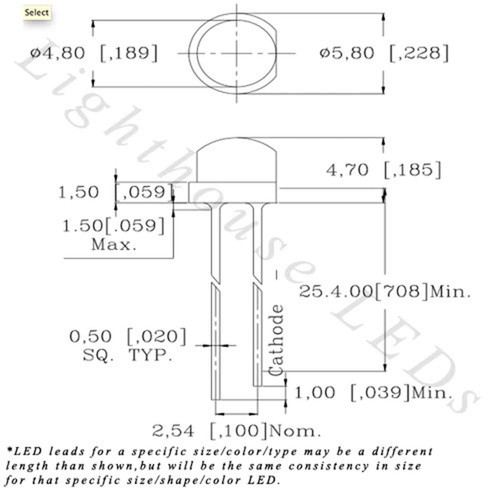 20 x 5mm / 4.8mm Sombrero de Paja Difundido Lente Esmerilada LED Cálido Suave Blanco Ultra Británico - Imagen 2 de 3