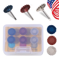 6Pcs Dental Polish Kit Composite Resin Polishing Disc Spiral Polish Wheel pro