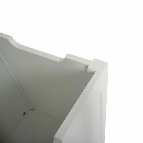 Wooden Toy Box w/ Safety Hinged Lid Storage Bench Home Organization Kids Toy Box - Picture 7 of 35