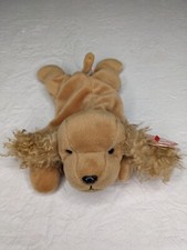 Ty Beanie Baby Spunky The Cocker Spaniel 1997 Retired With Tag Errors, Pellets 