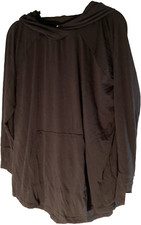 NWT LuLARoe Solid Noir Black Amber Hoodie XL