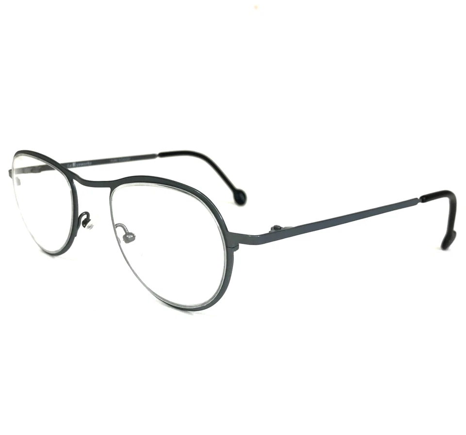 Monturas de gafas vintage La Eyeworks SLICK 545 gris borde completo redondo 43-23-120 Foto 2 de 4