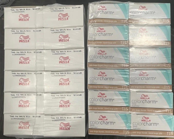 JUEGO DE 4- WELLA Color Charm tónico líquido permanente para el cabello (elige tu color) Foto 4 de 4