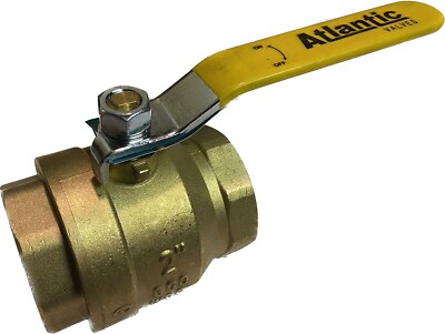 2'' Inch Full Port 600WOG Female Brass Ball Valve FIP Threaded IPS