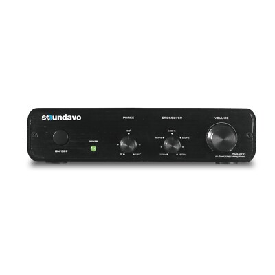 Soundavo PSB-200 Subwoofer Amplifier with Crossover/Phase Control - 200W