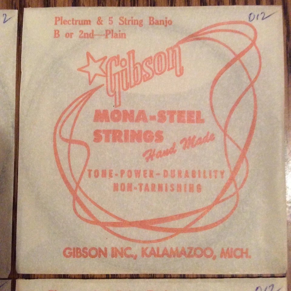 Vintage NOS Gibson 5-string Banjo B Strings Lot Of 4 - Image 4 of 4