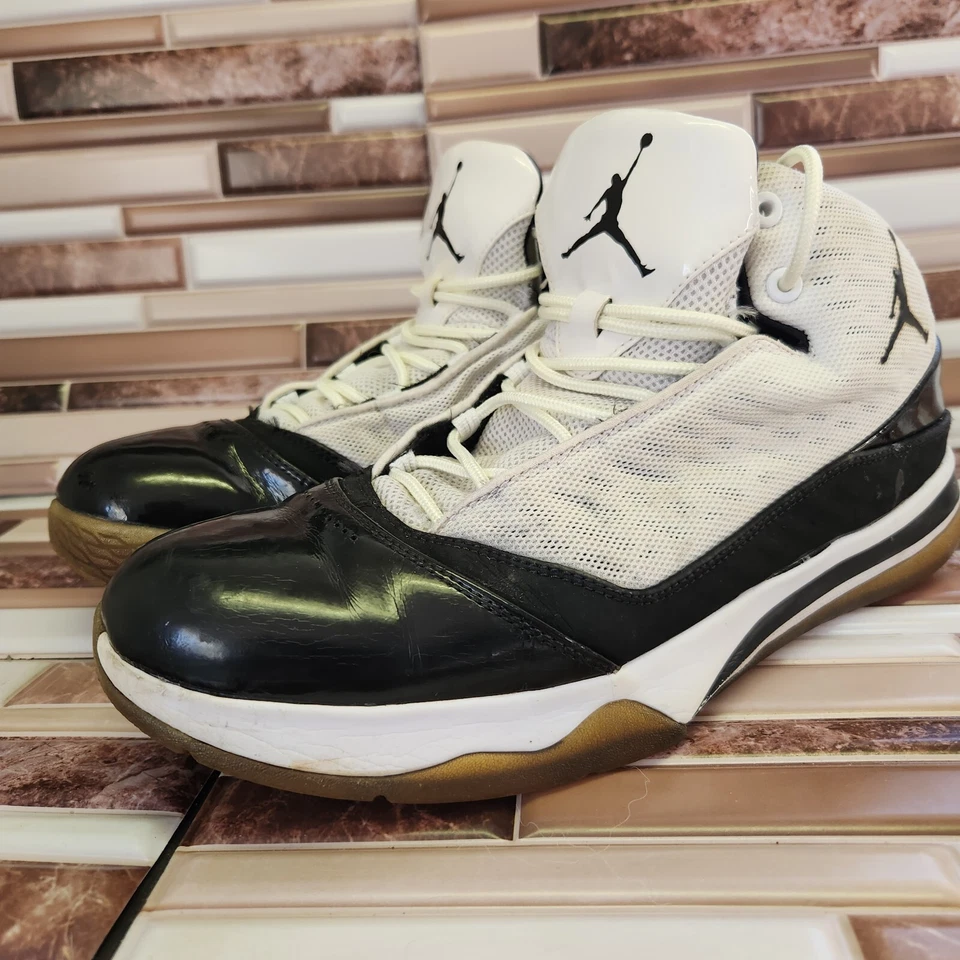 Nike Air Jordan Melo B'Mo мужские туфли размер 10,5 белый черный 2013 баскетбол - Изображение 2 из 4