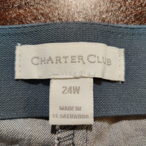 Charter Club Womens Blue High Rise Pull On Skinny Pants Size 24W - Picture 6 of 10
