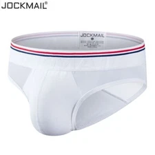 JOCKMAIL Men Breathable Underwear Boxer Briefs Jockstrap Low Rise Panties