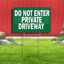 Do Not Enter Private Driveway Indoor Outdoor Yard Sign