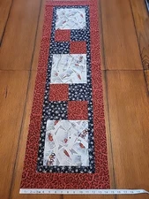 Christmas/Winter/Snowflakes/Nature Themed Quilt-Top Runner (14.75" x 47.25")