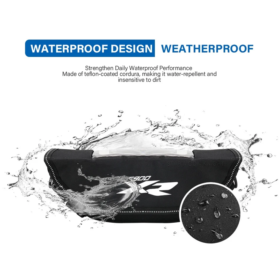 NUEVA Moda Motocicleta Manillar Bolsa de Viaje Impermeable Bolsa de Almacenamiento Apta para BMW Foto 2 de 4