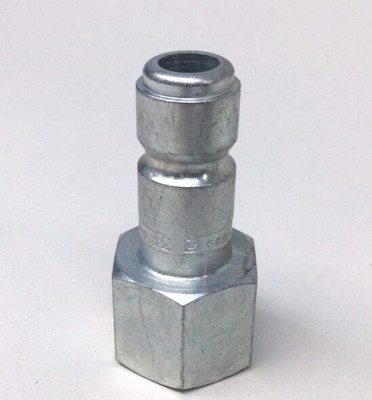 Parker 3F Air Coupling Steel 1/2'' Body X 1/2''-14 Female NPTF 300 Max PSI 30N384 