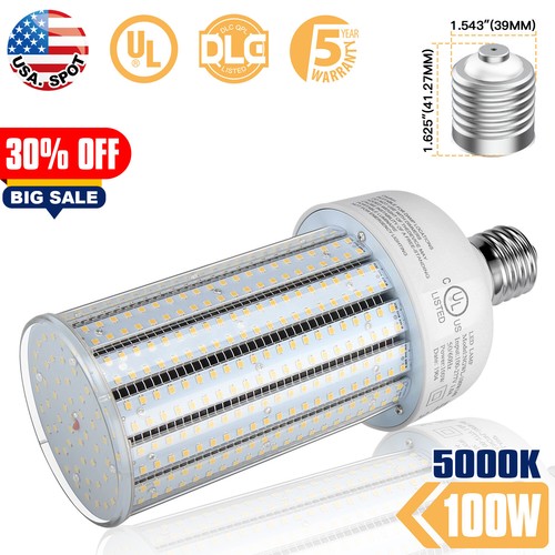 100W LED Corn Light Bulbs Industrial Warehouse Commercial High Bay Lamp E39 Base - 第 1/16 張圖片