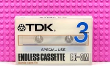 TDK  ENDLESS CASSETTE  EC-3M  3 MIN 1987 JAPAN  CASSETTE  TAPE (1) (SEALED)
