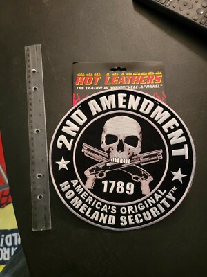 2nd Amendment 9 inch Patch- NEW Hot Leathers