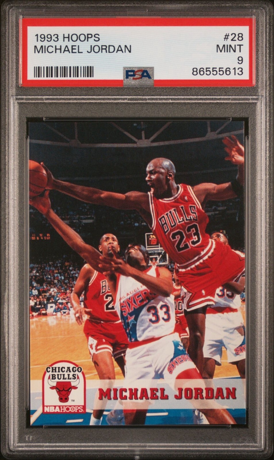 1993-94 MICHAEL JORDAN NBA Hoops #28 PSA 9 MINT Bulls