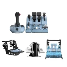 TCA Captain Pack X Flight Simulator Airbus Edition w/ Professional Rudder Pedal/