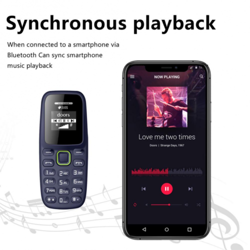 Mini telefoni cellulari BM310 slot per schede dual SIM 2G GSM 0,66 pollici cellulare Bluetooth - Foto 5 di 9