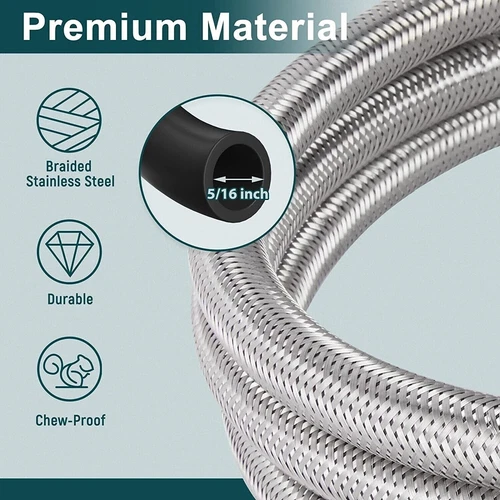 Regolatore Propano Regolabile Alta Pressione 12 Ft 0-30 PSI con Manometro per Griglia - Foto 10 di 19