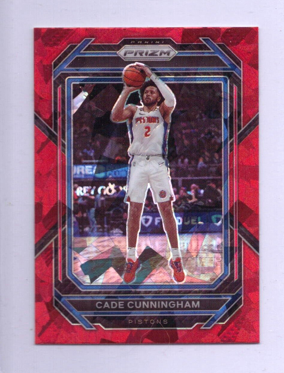 2022-23 Panini Prizm  Red Ice #89 Cade Cunningham Pistons