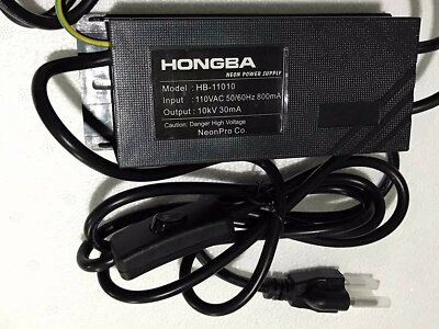 10kV 30mA Transformer Glass Neon Sign Electronic Power Supply US