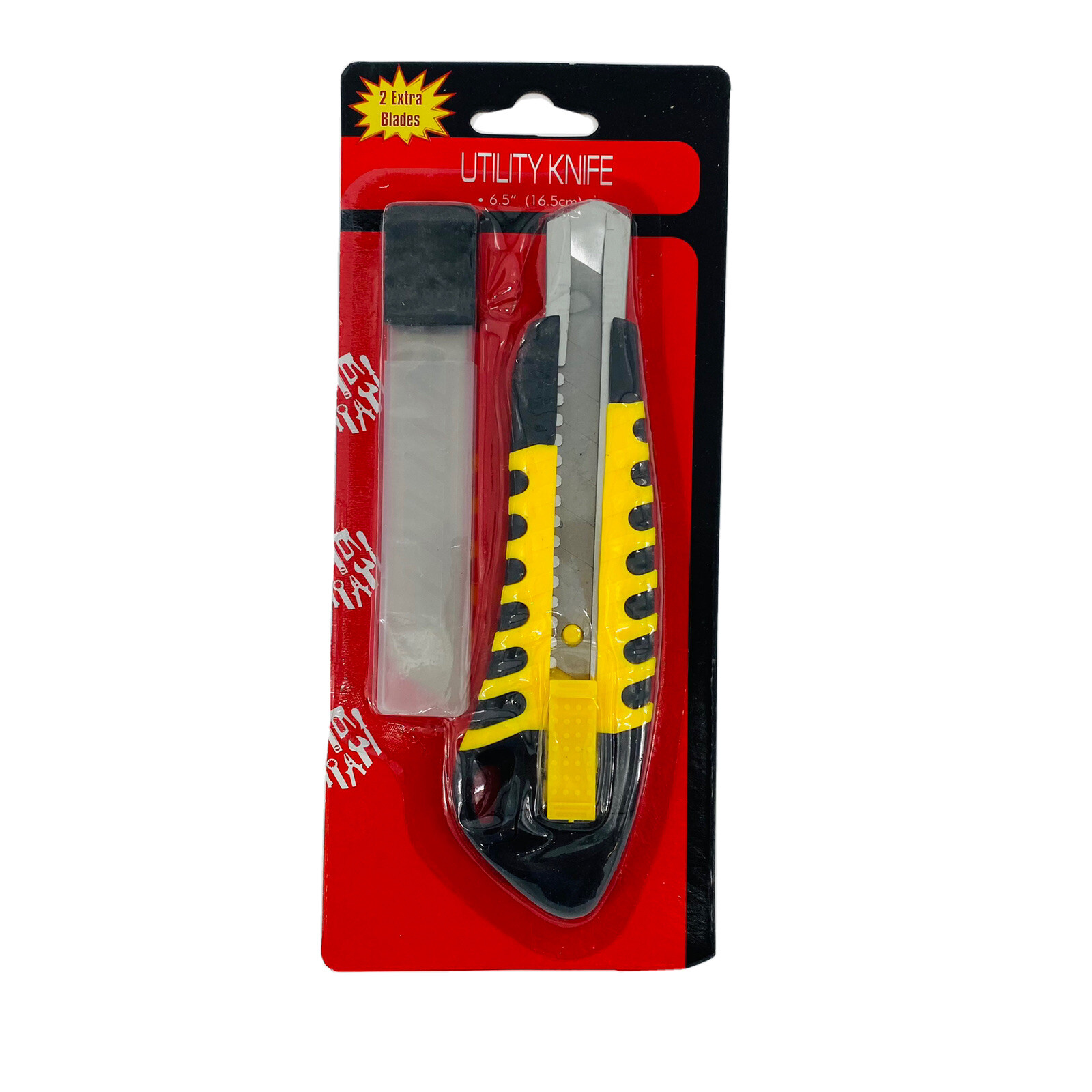18MM Heavy Duty Utility Knife Box Cutter with Extra Snap Off Blades 3