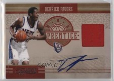 2010 Timeless Treasures NBA Apprentice Materials 23/50 Derrick Favors Auto 0b2