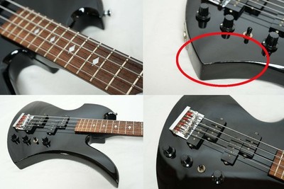 fernandes MB-65 プレシジョンタイプ モッキンバードベース FERNANDES MB-65 BL Mockingbird Bass, Black, 1990s, w/ Soft Case