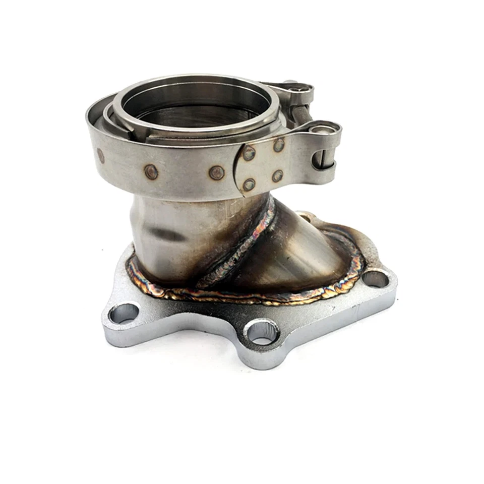 TD04 Turbo 5 Bolt Flange to 2.5"ID V-Band Conversion Adapter For Subaru WRX Saab - Image 3 of 4