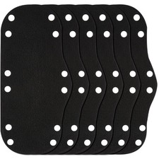 Hard Hat Sweatband, Washable Sweat Liner & Padding for Hats, 6pcs, Black 