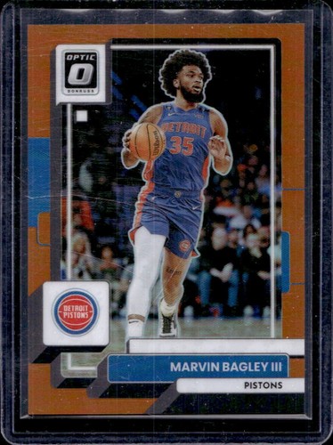 2022-23 Panini Donruss Optic Marvin Bagley III Orange #/199 Pistons