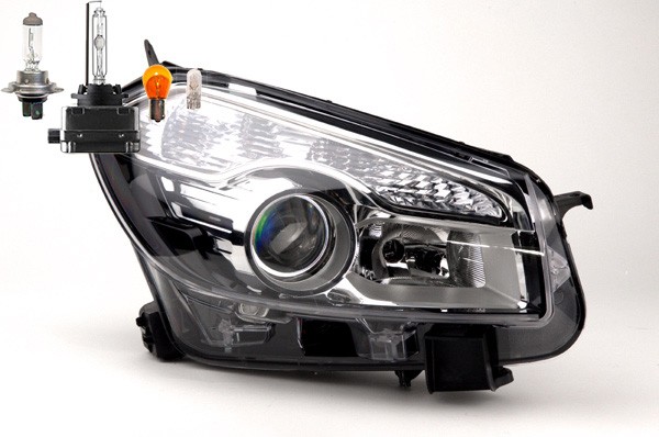 Scheinwerfer Xenon Passend FüR Nissan Qashqai J10 03/10- Rechts Mit Leuchtmittel-image