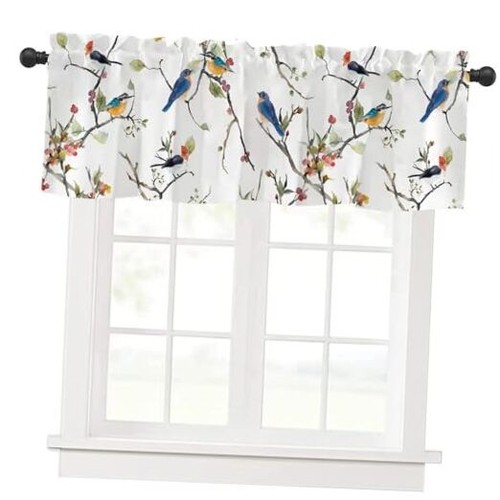 Kitchen Curtains Valances, Rod Pocket Valances for Windows, Small Window