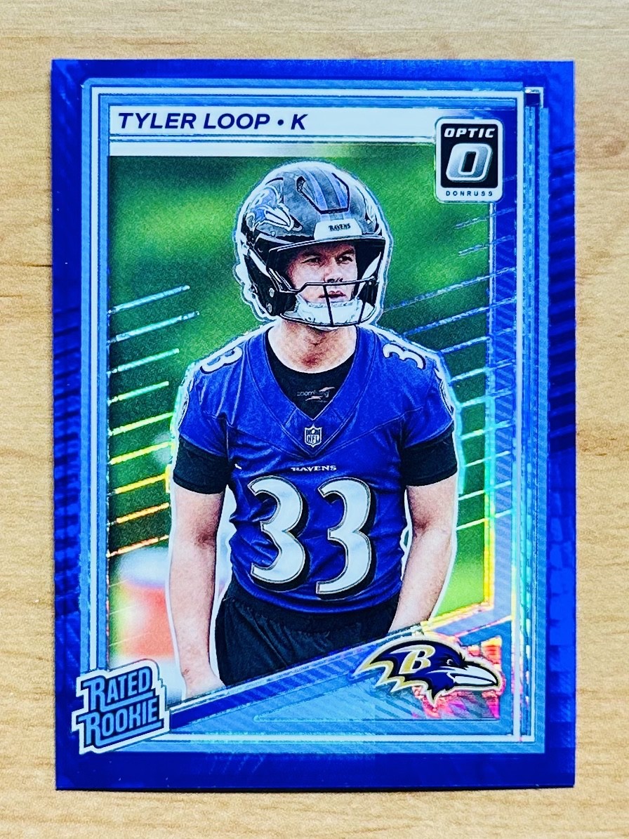 Tyler Loop 2025 Donruss Optic #227 Blue Hyper (RC)