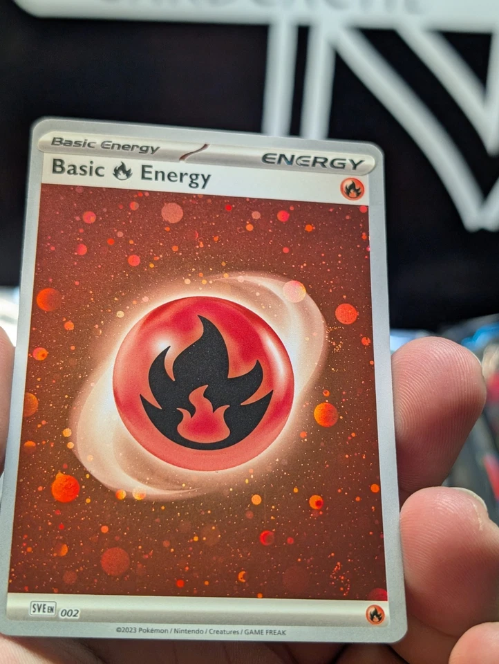 FIRE ENERGY SVE 002 HD COSMOS HOLO POKEMON TCG NM-LP - Image 4 of 4