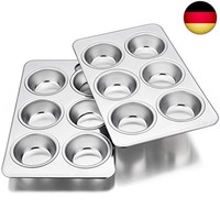 Muffinform, Edelstahl 6Er Muffin Backblech Backform Set, 2Er-Pack, Muffinblech F