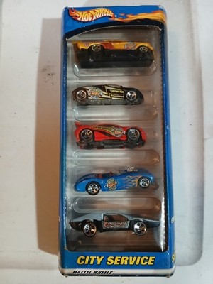 Hot Wheels 5-Pack Diecast Car City Service Gift Pack New (B86)