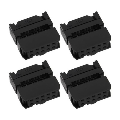 ECSiNG 50 Stück 10Pin IDC Kabel Montage Stecker Buchse Verbinder 2,54mm 10pin 