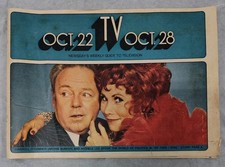 Newspaper Newsday TV Guide Feb 1970s Carroll O'Connor Archie Bunker LI NY Vtg