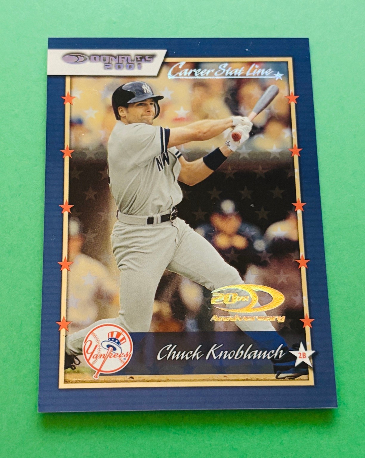 2001 Donruss Career Stat Line Chuck Knoblauch #111 147/293 Yankees