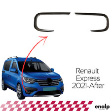 Ricambi telaio fendinebbia cromati 2 pezzi per Renault Express 2021-Dopo inox