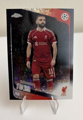 Mohamed Salah Black Mini Diamonds Refractor /10 Topps Chrome UCC 2025/26
