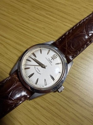 ロイヤルブラッド TUDOR Oyster Prince 7964 Big Rose Auto Watch 34mm Silver Dial
