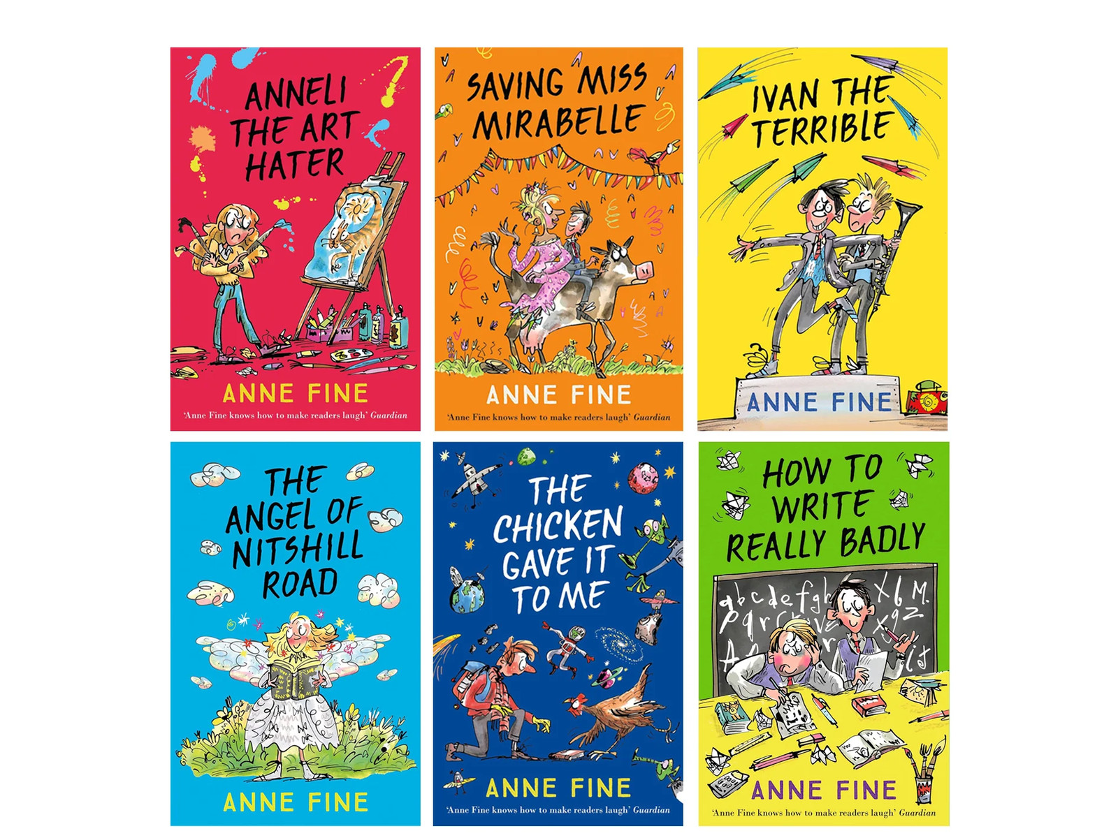 Anne Fine Collection 6 Books Set (The Angel of Nitshill Road, Ivan t | Anne Fine