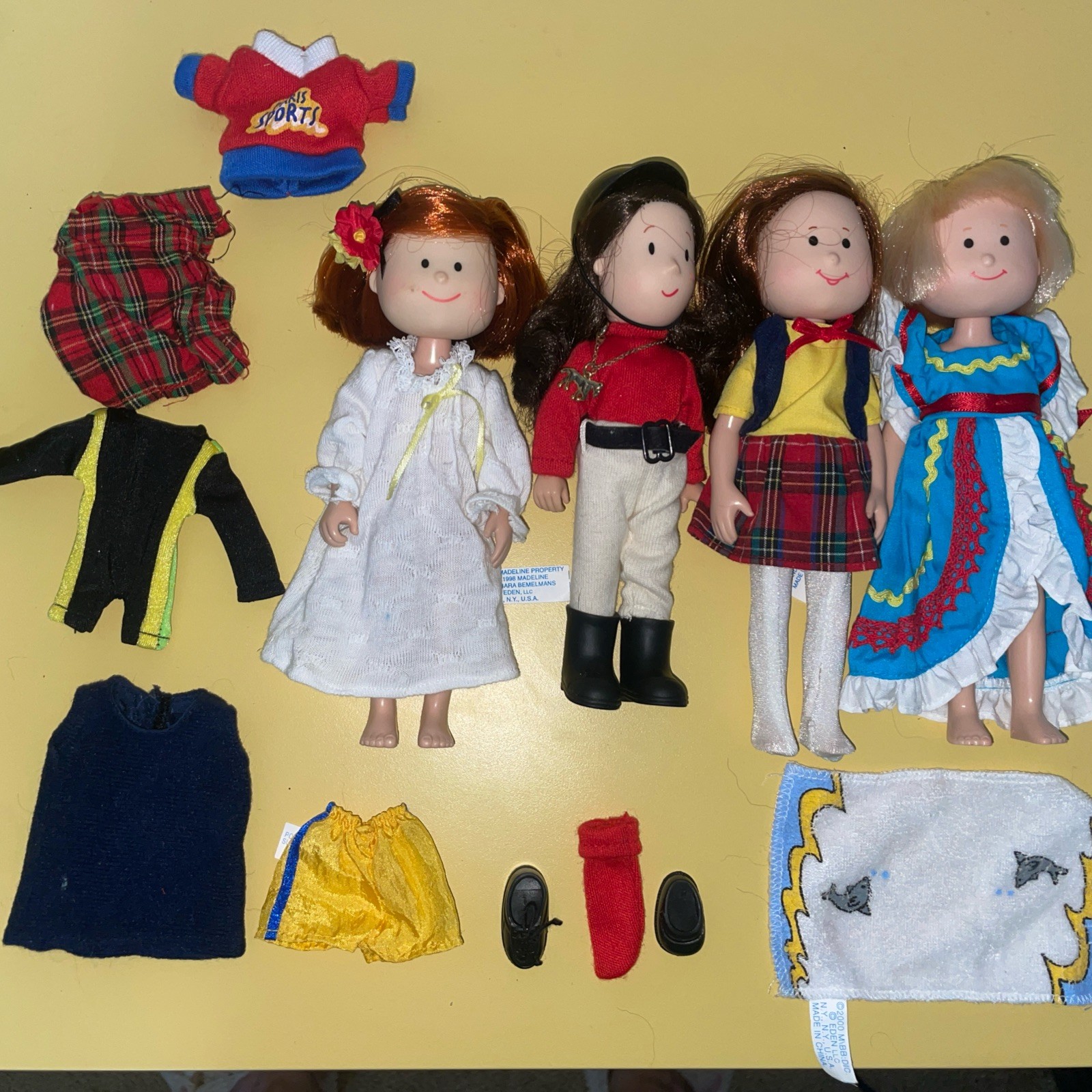Vintage Madeline And Friends Dolls And Accessories