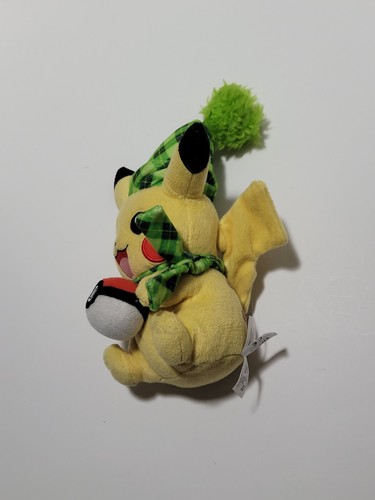 Pokémon Pikachu Holiday Winter Clothes Plush Tomy 6" Yellow Stuffed Animal Toy - Picture 3 of 13