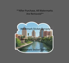 San Antonio River Walk Sticker Waterproof Decal Texas Travel Skyline Gift NEW