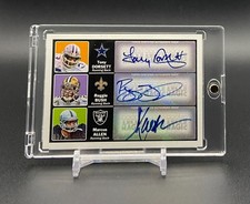REGGIE BUSH / MARCUS ALLEN / TONY DORSETT  2010 Topps Magic TRIPLE AUTO #d 03/25